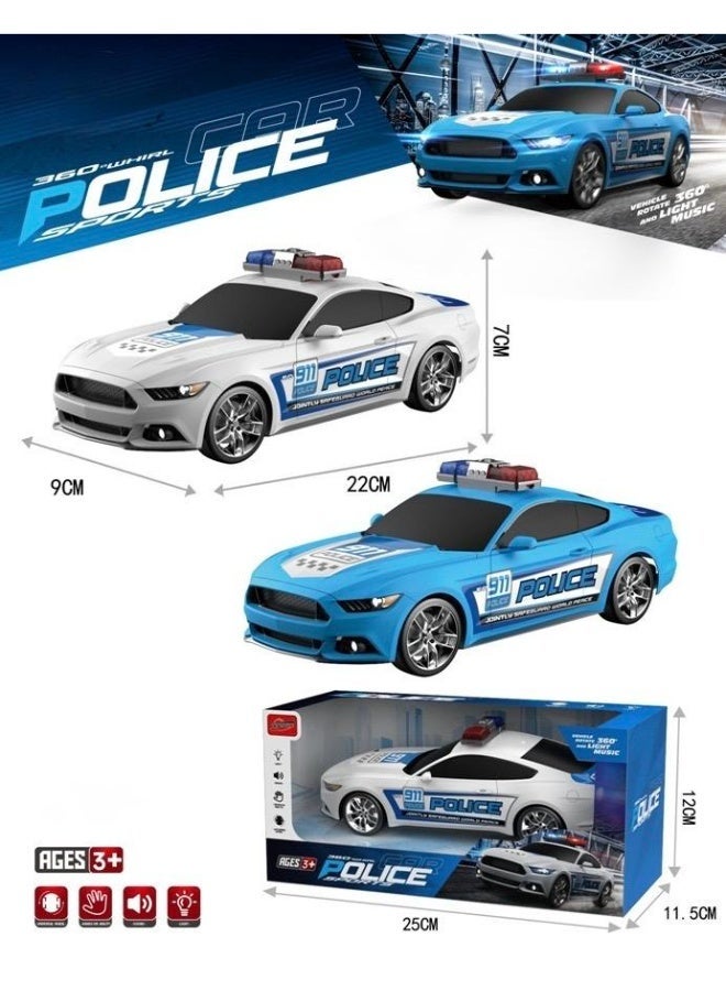 توي لاند لعبة سيارة شرطة مزودة بأضواء وأصوات - مركبة تعمل بالاحتكاك للأطفال (3 سنوات فأكثر) - Image 3